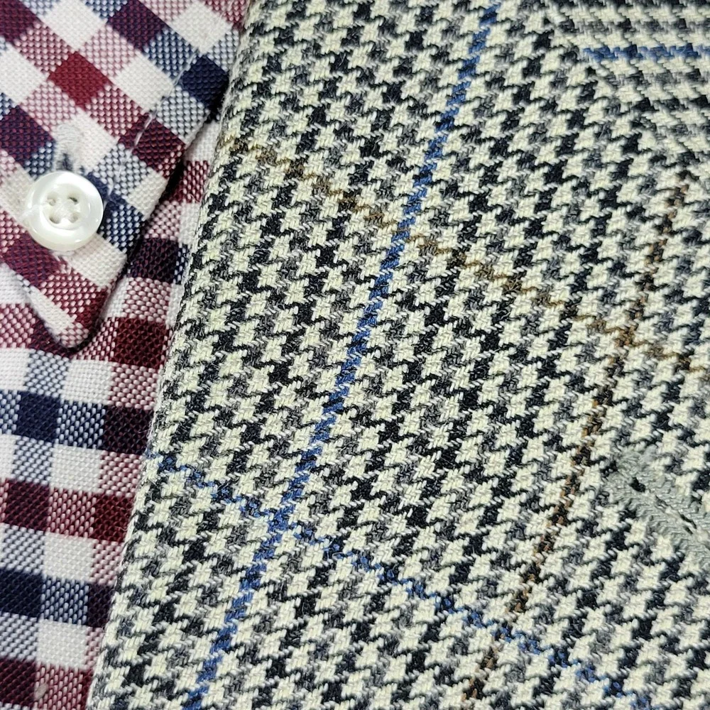 Lauren Ralph lauren Men's Sport Coat Blazer Two Button Multi-color Silk Wool 41L